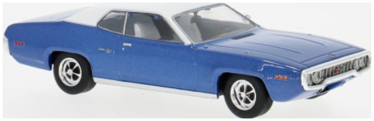 Plymouth Satellite Sebring Plus Blue/White 1971 1:43 IXO Model