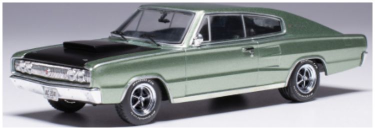 Available To Order – Dodge Charger Light Green 1967 1:43 IXO Model (IXO CLC605)