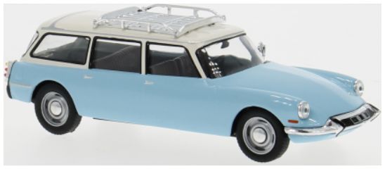 Available To Order – Citroen ID 19 Break Blue/White 1960 1:43 IXO Model (IXO CLC609)