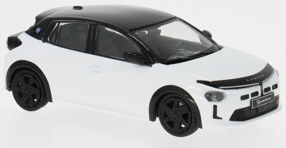 Available To Order – Lancia Ypsilon White/Black 2025 1:43 IXO Model (IXO CLC679)