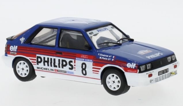 Available To Order – Renault 11 Turbo #8 Tour De Corse F.Chatriot/M.Perin 1987 1:43 IXO Model (IXO RAC311)