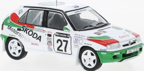 Available To Order – Skoda Felicia Kit Car #27 RAC Rally 1996 S.Blomqvist/B.Melander 1:43 IXO Model (IXO RAC423A)