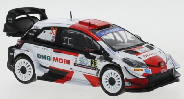 Available To Order – Toyota Yaris WRC #33 Toyota Gazoo Racing WRC Monza 2021 E.Evans/S.Martin 1:43 IXO Model (IXO RAM823)