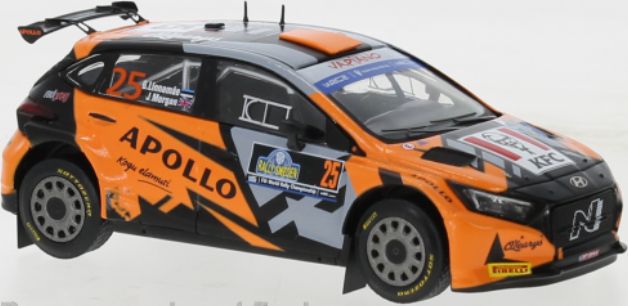 Available To Order – Hyundai i20 N #25 WRC2 Rally Sweden 2023 G.Linnamae/J.Morgan 1:43 IXO Model (IXO RAM895)
