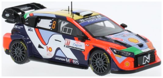 Available To Order – Hyundai i20 N Rally1 #8 WRC Rally Croatia O.Tanak/M.Jarveoja 2024 1:43 IXO Model (IXO RAM933B)
