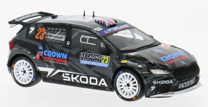 Available To Order – Skoda Fabia RS Rally2 WRC Rally Monte Carlo 2025 #23 G.Greensmith/J.Andersson 1:43 IXO Model (IXO RAM979)