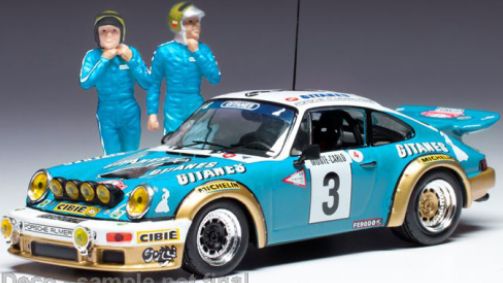 Available To Order – Porsche Carrera RS #3 Monte Carlo 1978 Winner Serie 1 w/Figures Nicolas/Laverne 1:43 IXO Model (IXO SPRM001-78)