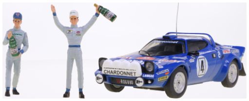 Available To Order – Lancia Stratos HF #4 1979 Winner Monte Carlo w/B.Darniche/A.Mahe Figures 1:43 IXO Model (IXO SPRM001-79)