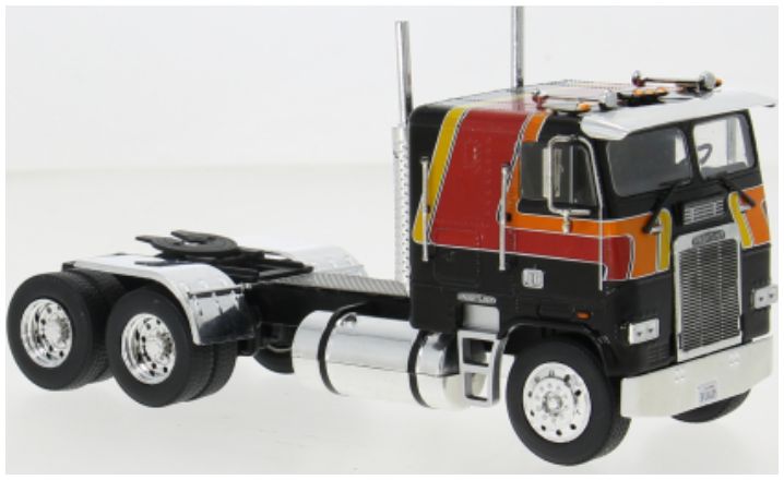 Available To Order – Freightliner FLA Black/Orange 1993 1:43 IXO Model (IXO TR215)