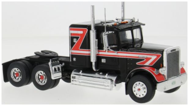 Available To Order – Freightliner FLC 120 64 T 1977 Black/Red 1:43 IXO Model (IXO TR218)