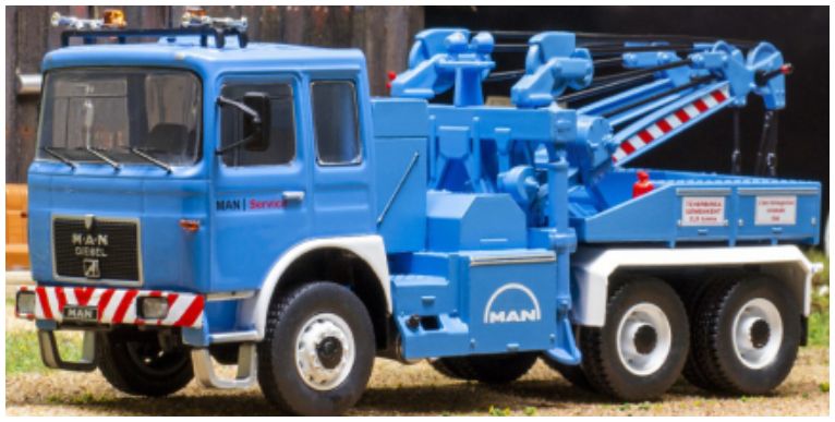 Available To Order – MAN F 8 26.281 Grey/Blue 1:43 IXO Model (IXO TRU043B)