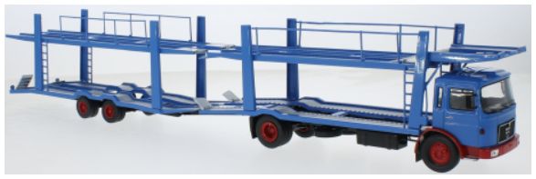 Available To Order – MAN Car Transporter Blue/Red 1970 1:43 IXO Model (IXO TTRX034)