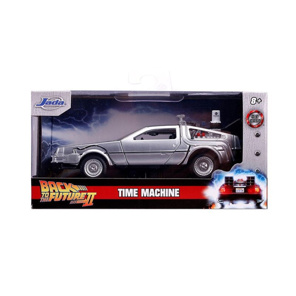 Available To Order – JAD30541 - 1:32 Back To The Future Part II Delorean Time Machine JADA Model (JAD30541)