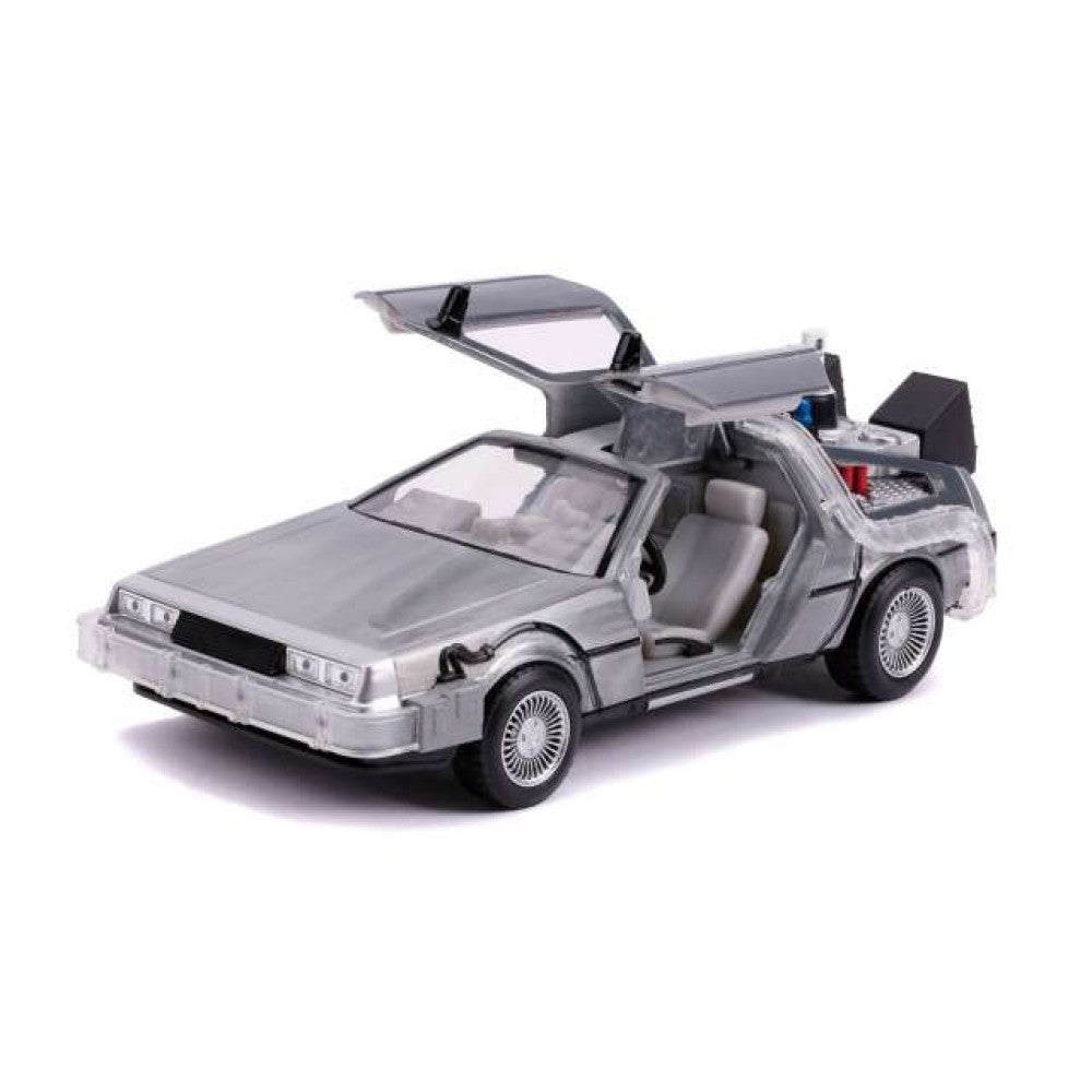 Available to Order – Back to the Future Part Ii Delorean Time Machine with Working Lights 1:24 Jada Model (JAD31468)