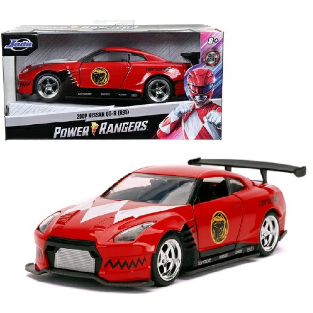 THIS ITEM IS AVAILABLE TO ORDER - 1:32 JADA JAD31827 2009 NISSAN GT-R RED POWER RANGER (POWER RANGERS)