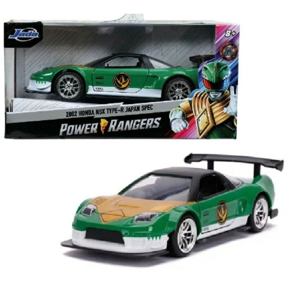 THIS ITEM IS AVAILABLE TO ORDER - 1:32 JADA JAD31843 2002 HONDA NSX TYPE-R GREEN POWER RANGER (POWER RANGERS)