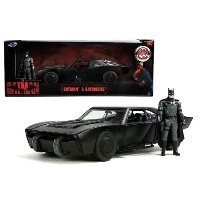 Available To Order – Batmobile with Lights and Figure 1:18 Jada Model Car (JAD32504)