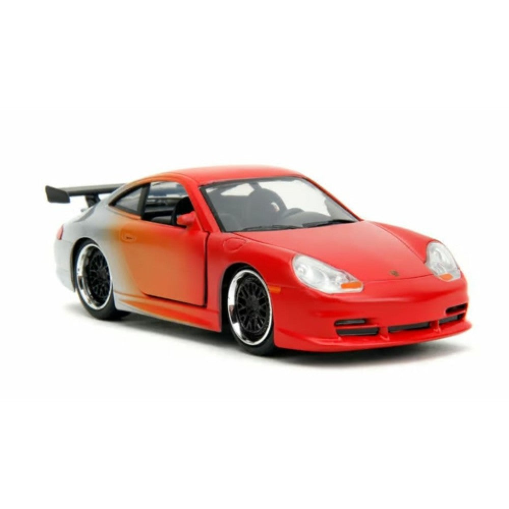 Available to Order – Pink Slips Porsche 911 GT3 RS - Orange Gradient Candy Silver 1:32 Jada Model (JAD34663)