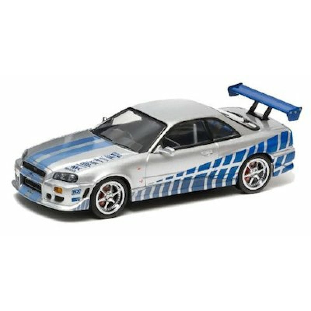 Available to Order – 2002 Nissan Skyline GTR R34 Silver Fast and Furious 7 1:24 Jada Model (JAD97158)