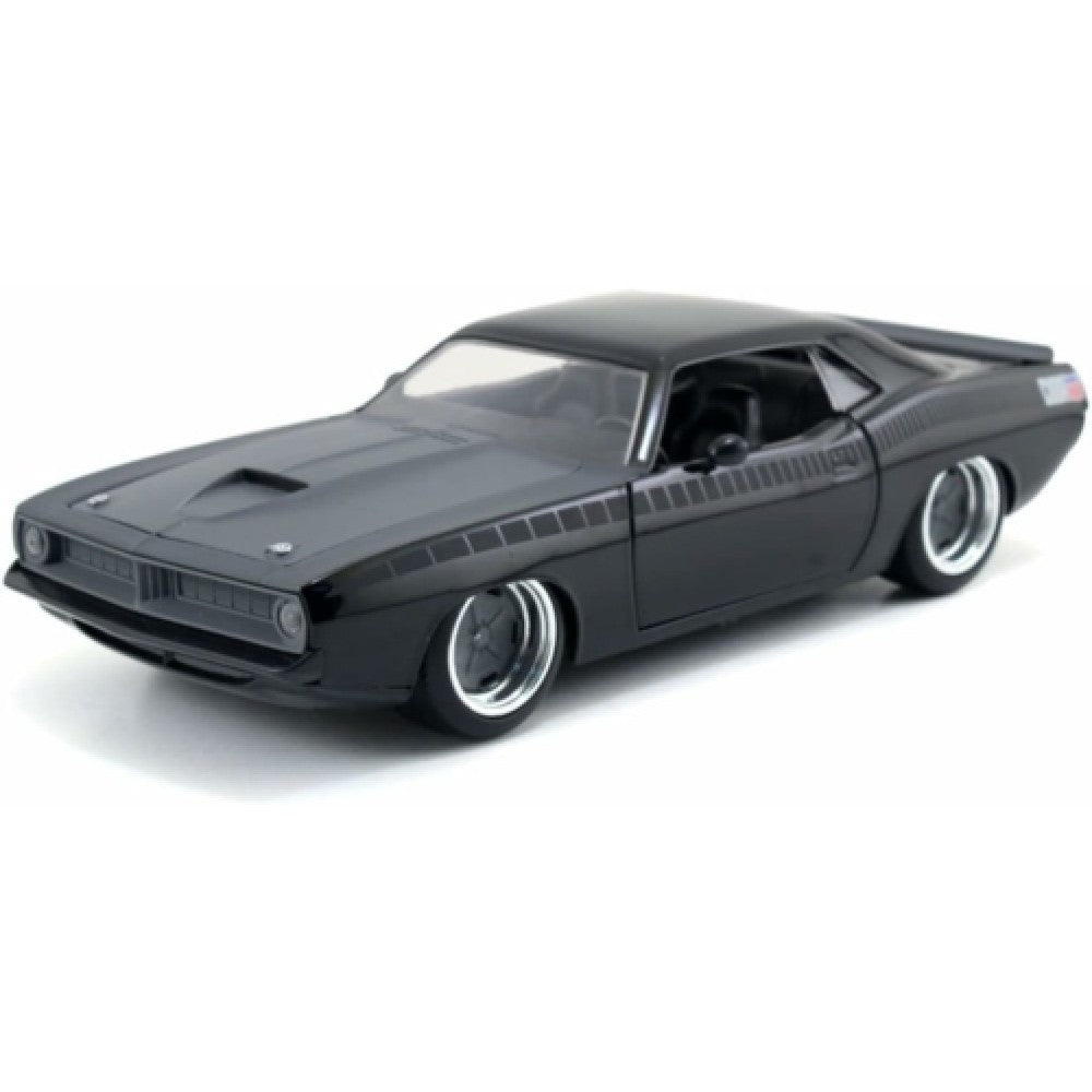 Available to Order – 1970 Plymouth Lettys Barracuda Fast and Furious Black 1:24 Jada Model (JAD97195)