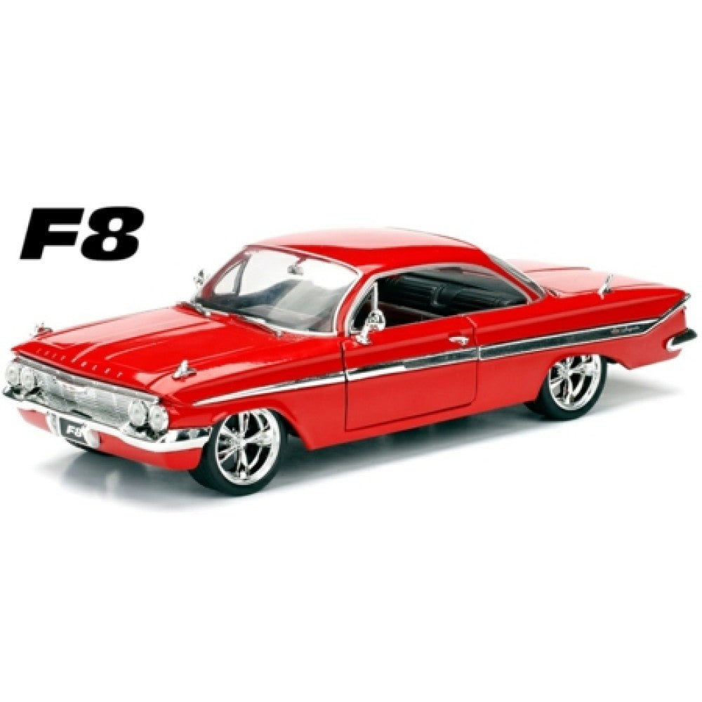 Available to Order – Doms Chevrolet Impala Fast and Furious 8 Red 1:24 Jada Model (JAD98426)