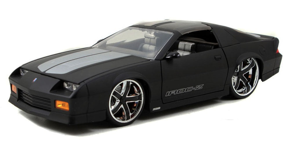 Available To Order – Chevrolet Camaro Z28 black/silver, 2005 1:24 Jada Model (JAD 96763K)