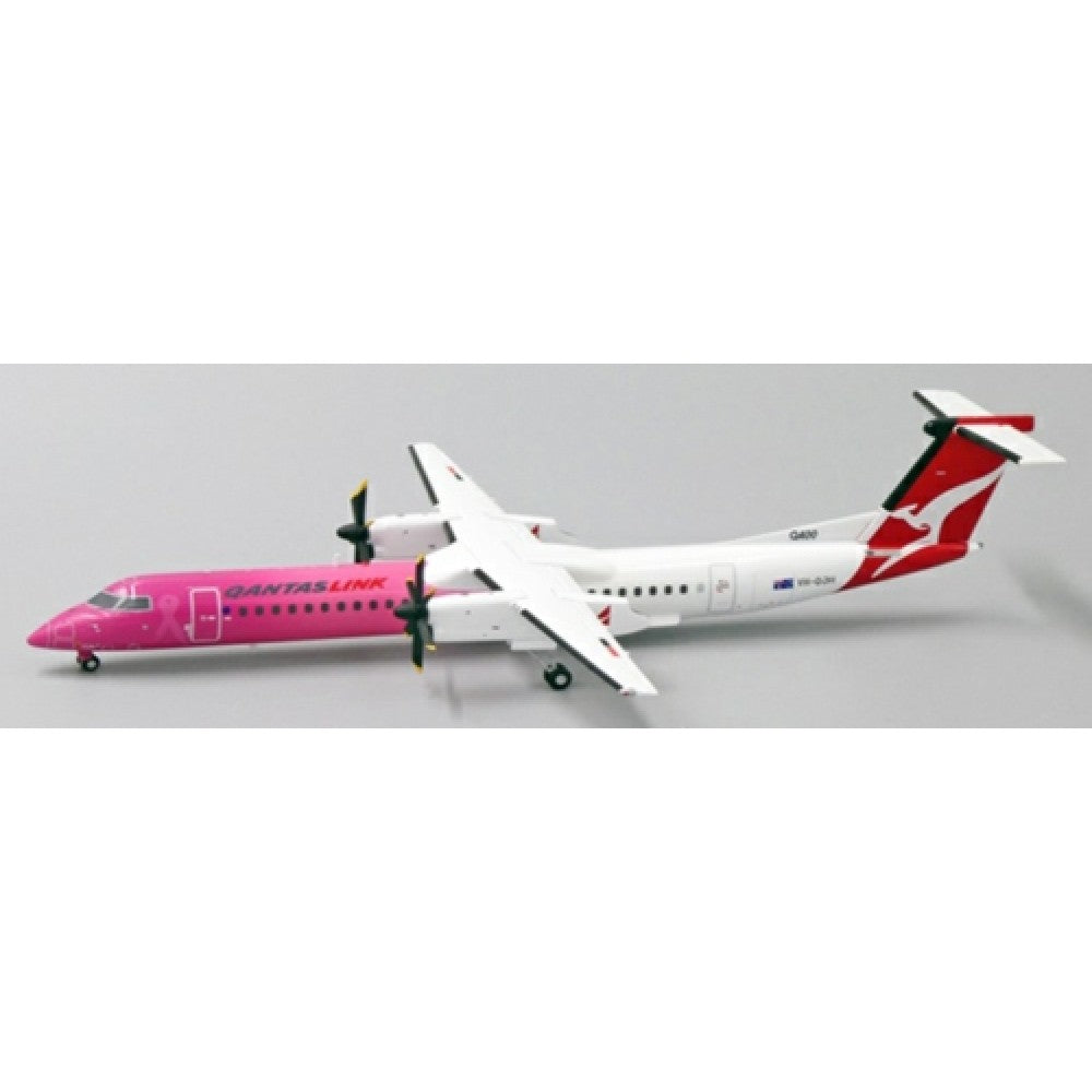 Available to Order – Qantaslink Bombardier Dash 8-q400 Pink Ribbon Reg: VH-QOH with Stand 1:200 Jc Wings Model (JC2206)