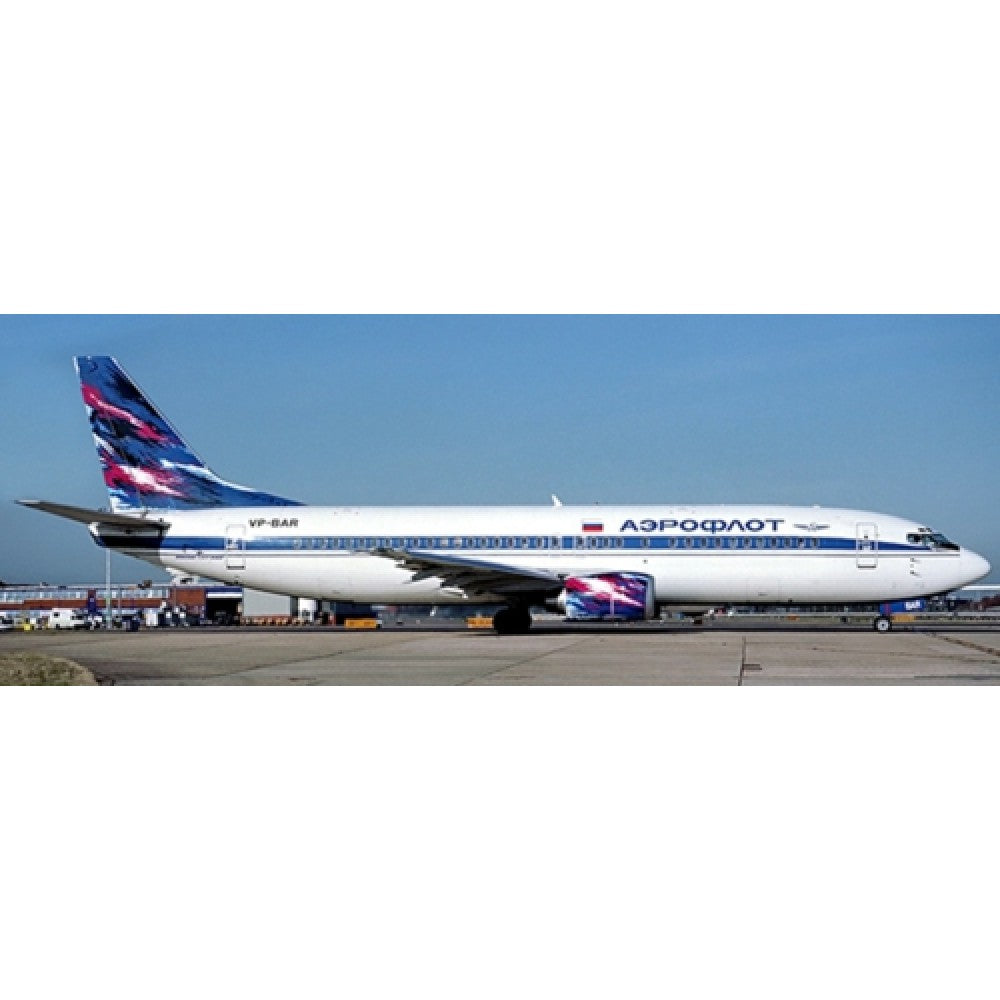 Available to Order – Aeroflot Boeing 737-400 Reg: VP-BAR with Antenna 1:400 Model (jc4976) 1:400 JC Wings Model (JC4976)