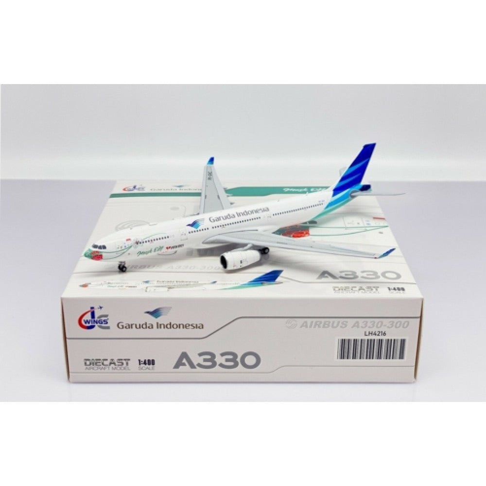 Available to Order – Garuda Indonesia Airbus A330-300 Mask on Reg: PK-GHC with Antenna 1:400 Model (jclh4216) 1:400 JC Wings Model (JCLH4216)