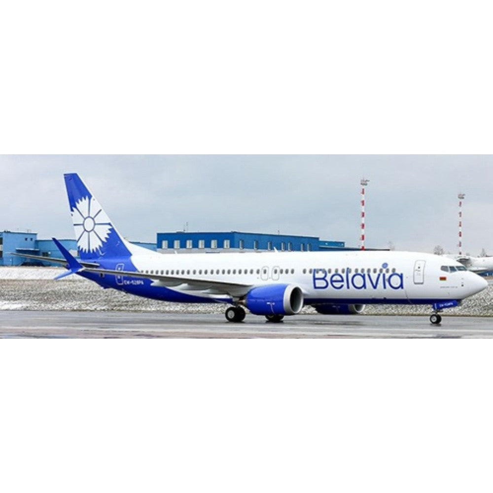 Available to Order – Belavia Belarusian Airlines Boeing 737-8 Max Reg: EW-528PA with Antenna 1:400 Jc Wings Model (JCLH4247)