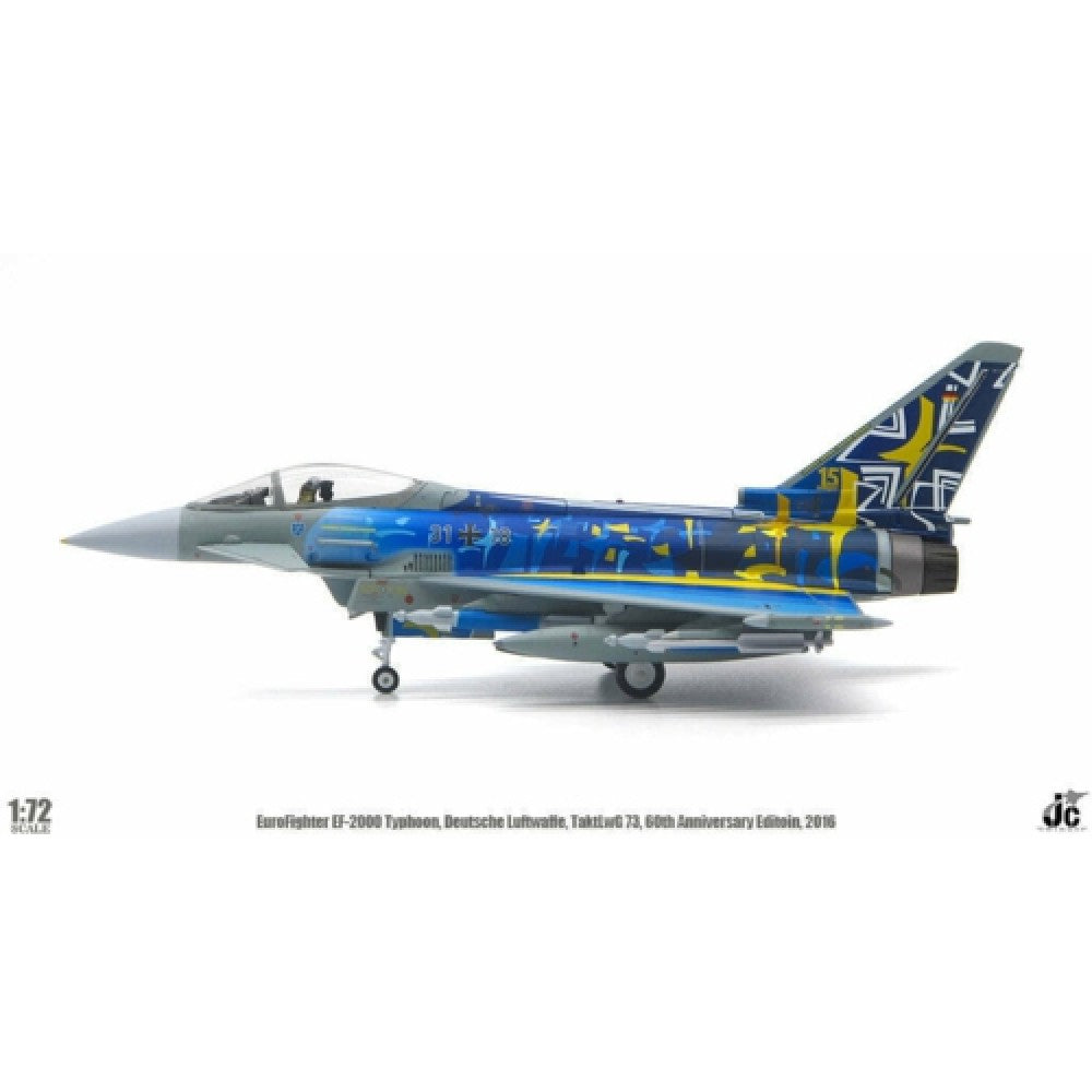 Available to Order – Eurofighter EF-2000 Typhoon Deutsche Luftwaffe, Taktlwg 73, 60th Anniversary Edition, 2019 1:72 Jc Wings Model (JCW722000008)