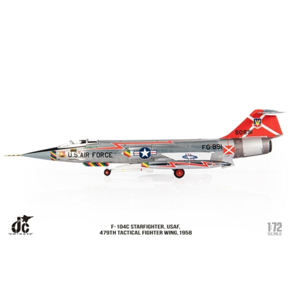 Available to Order – F-104c Starfighter USAF 479th Tactical Fighter Wing, 1958 1:72 Jc Wings Model (JCW72F104004)