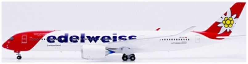 Available To Order – Airbus A350-900XWB Edelweiss HB-IHC with Stand 1:200 JC Wings Model (JCW JC20626)