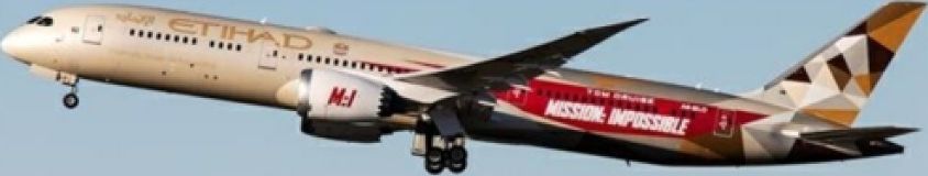 Available To Order – Boeing 787-9 Dreamliner Etihad Airways MI Livery A6-BLO Flaps Down with Antenna 1:400 JC Wings Model (JCW SA4034A)