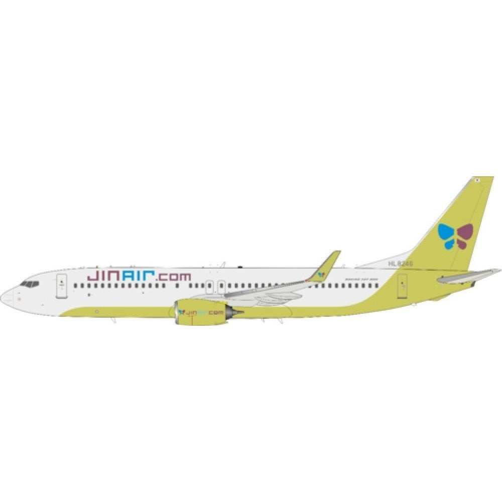 THIS ITEM IS AVAILABLE TO ORDER - 1:200 J FOX JF7378037 737-8LH JUN AIR NEW ENGINE LOGO HL8246