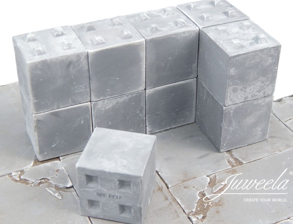 Available To Order – Concrete Block Pimples 4er - 18x 1:32 (JUW 23431)
