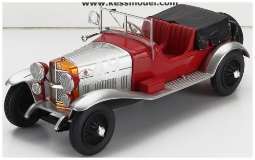 Available To Order – Alfa Romeo RL Super Sport Red/Silver/Black #49 7th Mille Miglia 1927 Mercanti/Sozzi 1:43 (KES 43000341)