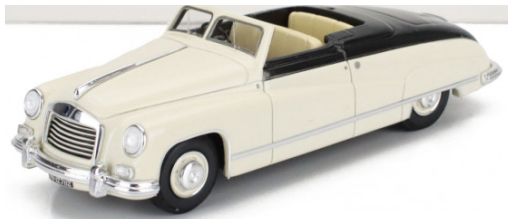 Isotta Fraschini 8C Light White/Black Monterosa Boneschi Cabriolet Open 1948 1:43 – diecast model