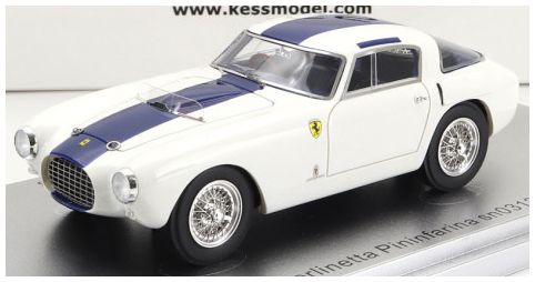 Ferrari 250MM White/Blue sn0312MM Berlinetta Pininfarina 1953 1:43 – diecast model