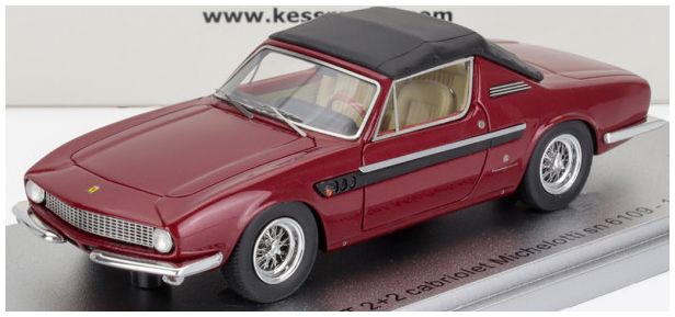 Available To Order – Ferrari 330 GT 2+2 sn.6109 Bordeaux/Black Michelotti Cabrio Closed 1964 1:43 (KES 43056352)