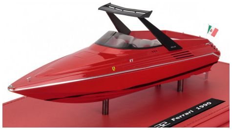 Available to Order – Riva Motoscafo 32 Ferrari 1990 2 x Engine V8 780CV (24cm) Red w/Showcase 1:43 (KES 43065000)