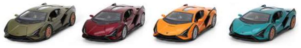 Available To Order – Lamborghini Sian (12pcs) (3 x Green/3 x Red/3 x Orange/3 x Blue) 1:36 Kinsmart Model (KIN 5431D)