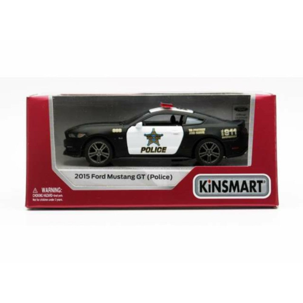 Available to Order – 2015 Ford Mustang Gt Police Black/white 1:38 Model (kt5386wp) 1:38 Kinsmart Model (KT5386WP)