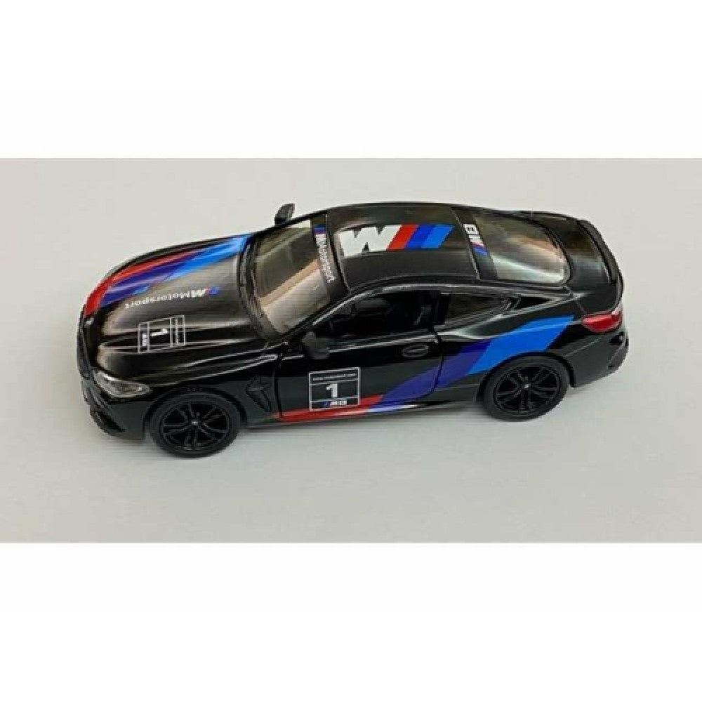 Available to Order – BMW M8 Competition Coupe Black Window Box 1:36 Model (kt5425wfbk) 1:36 Kinsmart Model (KT5425WFBK)