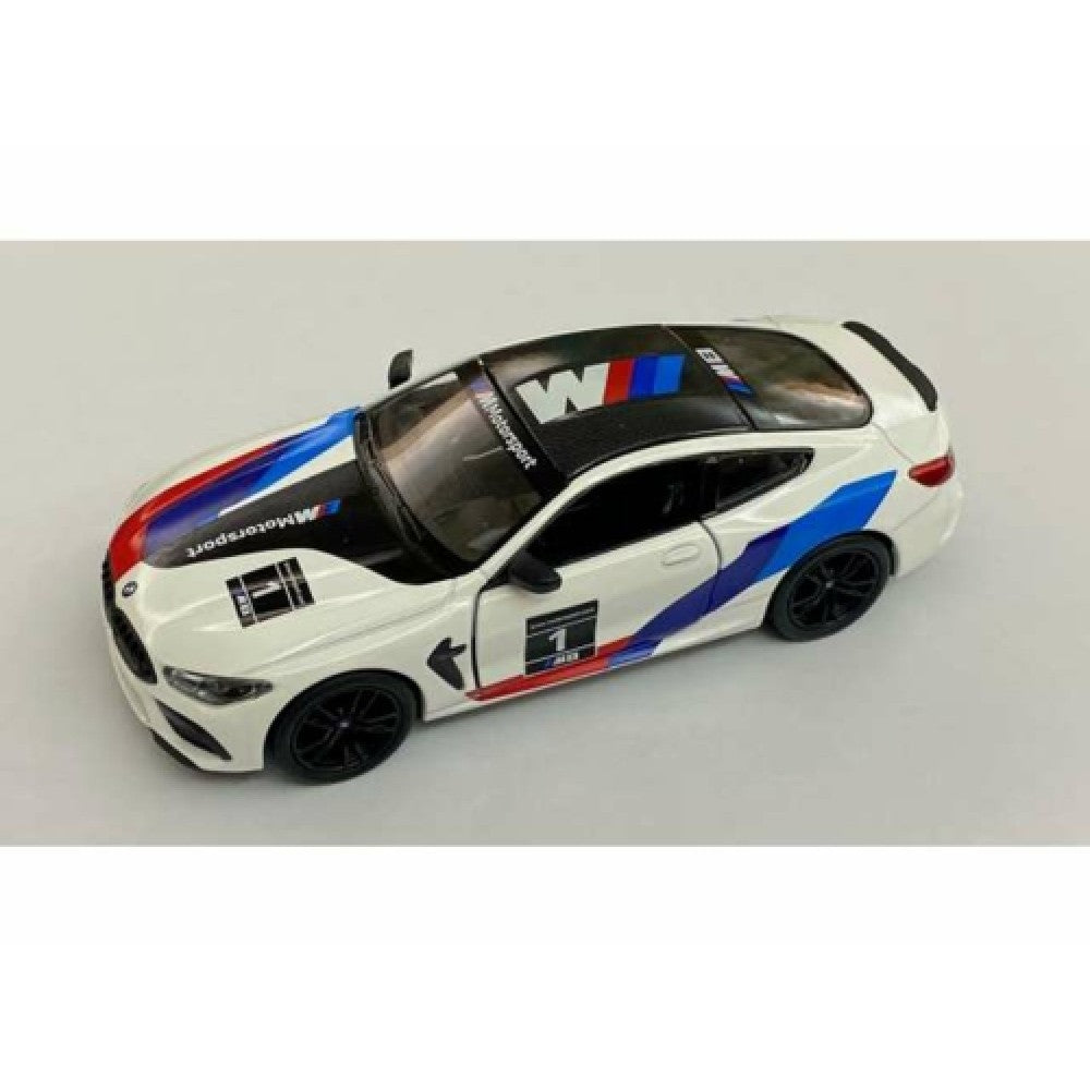 Available to Order – BMW M8 Competition Coupe White Window Box 1:36 Model (kt5425wfw) 1:36 Kinsmart Model (KT5425WFW)