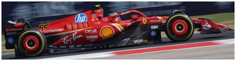 Available To Order – Scuderia Ferrari SF-24 #55 4th Monza GP 2024 Carlos Sainz 1:43 (LOO F1066)