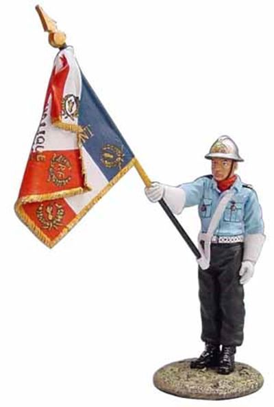 French flag bearer - lieutenant - 2001 1:32 – diecast model