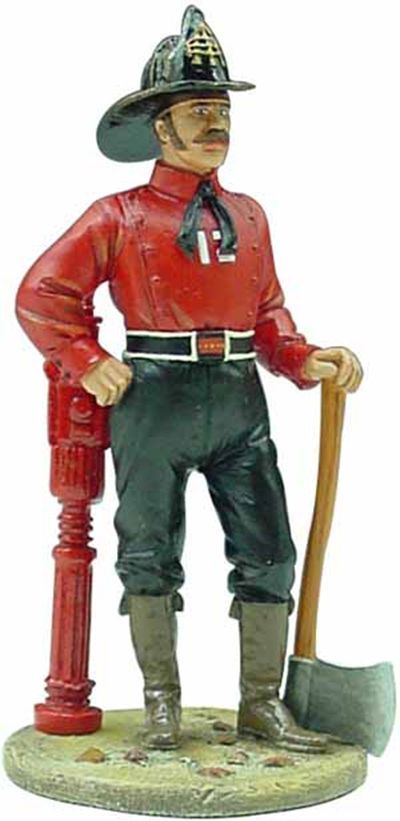 fireman - firedress - New York USA - 1840 1:32 – diecast model