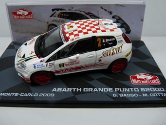 Abarth Grande Punto S2000 2009 G.Basso / M.Dotta 1:43 – diecast model