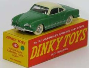 Available To Order – VW Karmann Ghia Coupe (187)- GREEN Atlas reproduced 'Dinky' (MAG LE054)